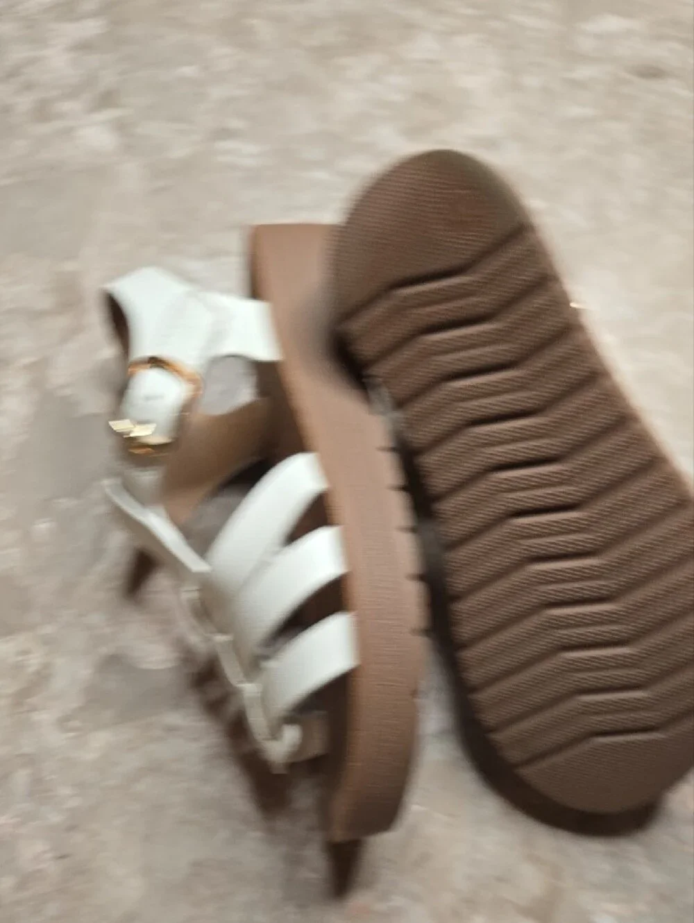 Soda White Girls' Strappy Gladiator Sandals